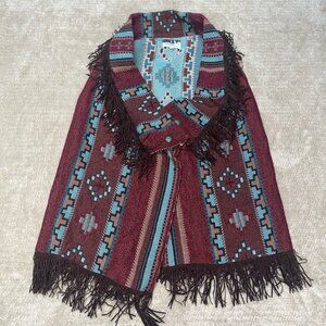 Silverado apparel USA made western wear pattern vest women’s medium